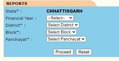 मनरेगा छत्तीसगढ़ जॉब कार्ड लिस्ट